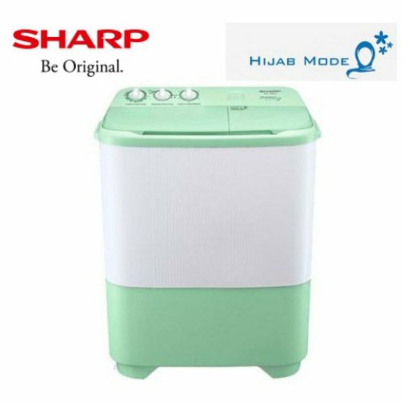 SHARP MESIN CUCI 2 TABUNG 8KG ES-T89SJ-GR PUREMAGIC HIJAB MODE 89SJ-GR