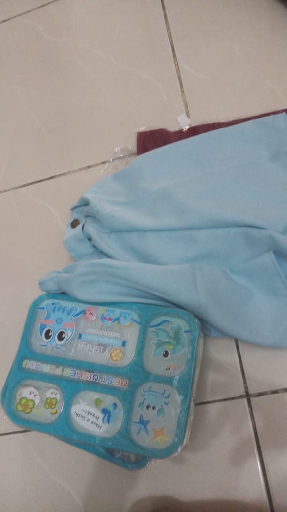 Sale Promo !! Lunchbox Yooyee 589 Pink Blue Bento 5 Sekat - Kotak Bekal Anti Tumpah