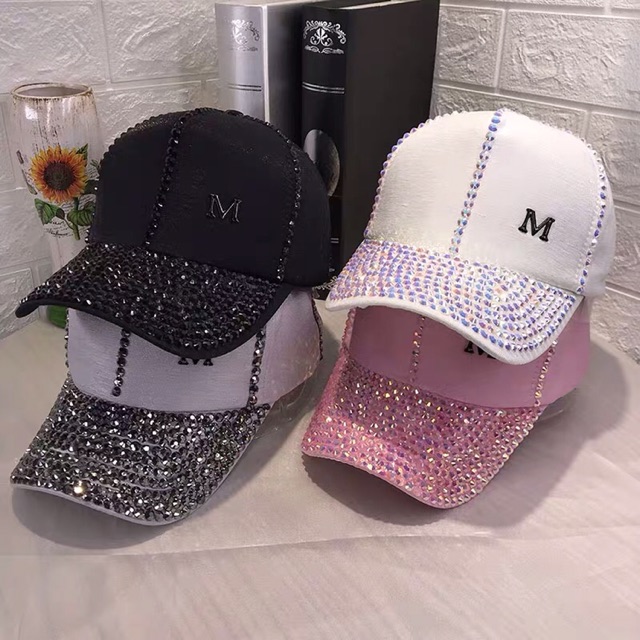 Topi  baseball cap casual diamond Korean fashion hat outdoor