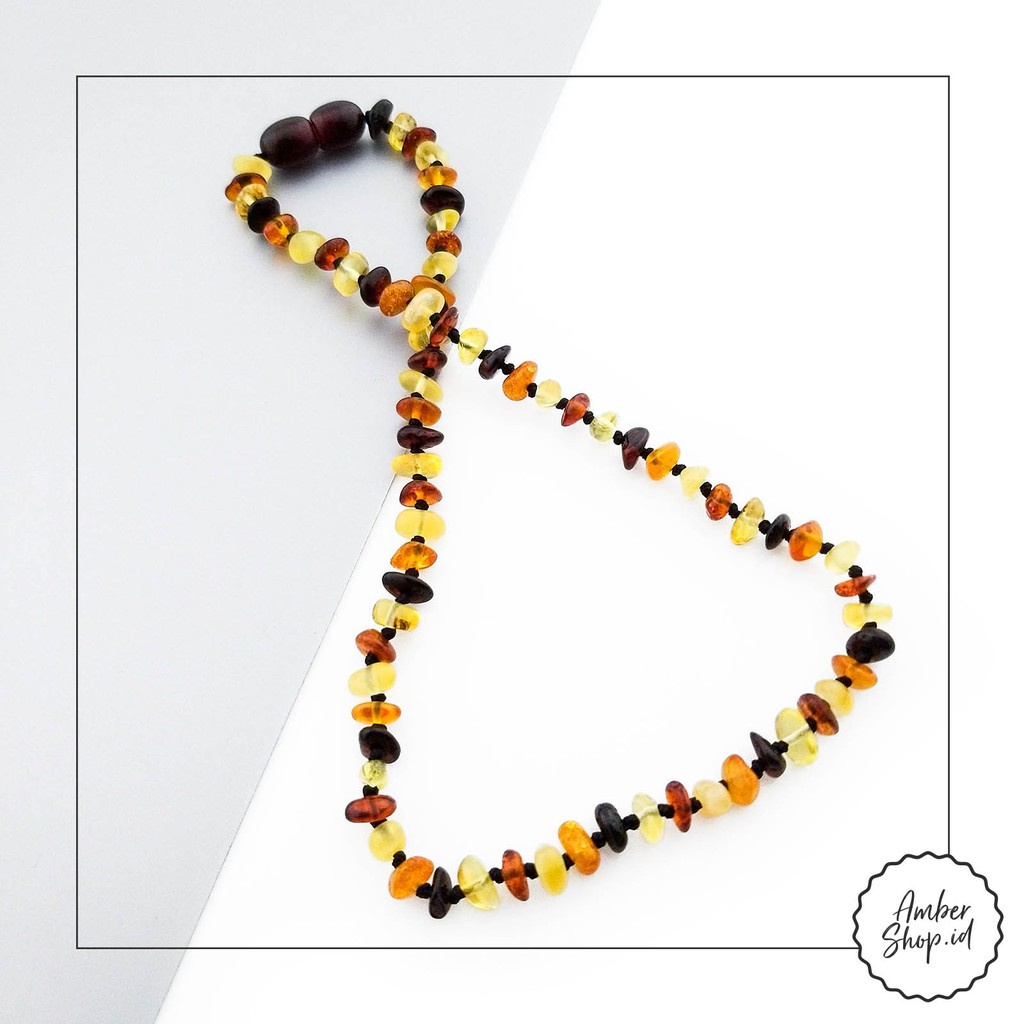 Amber Shop - Kalung amber &amp; Gelang amber pereda nyeri tumbuh gigi bayi (mini beads series)