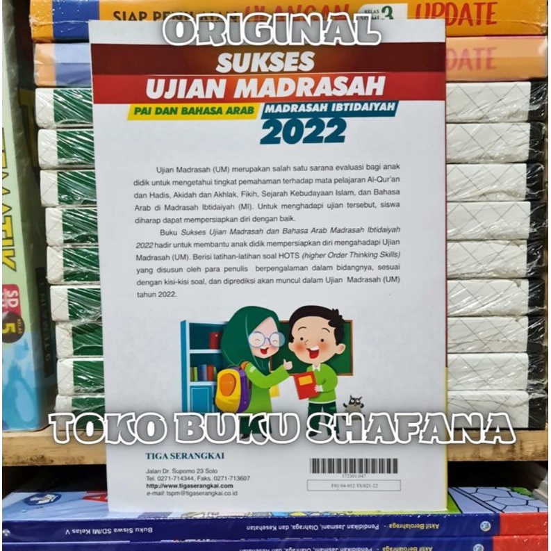 ORIGINAL !!! BUKU SUKSES UJIAN MADRASAH IBTIDAIYAH ( MI ) 2022 TIGA SERANGKAI PAI &amp; BAHASA ARAB