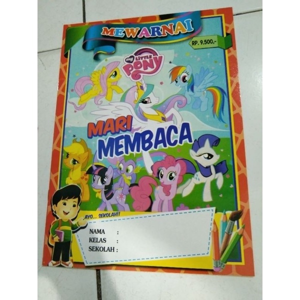 Paket mewarnai 5pic buku mewarnai belajar mewarnai mewarnai anak