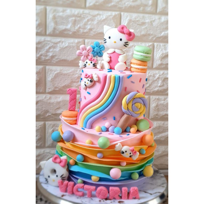 

KUE ULANG TAHUN BIRTHDAY CAKE CUSTOM 2 TIER
