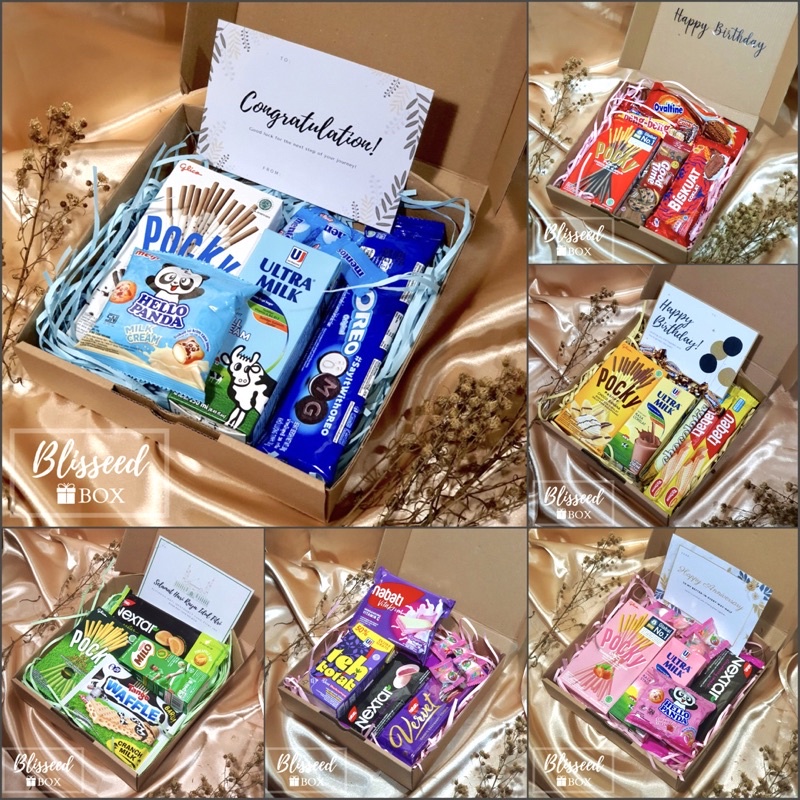 

Snack Box / Hampers / Gift Box / Birthday Gift Box / Graduation Gift Box