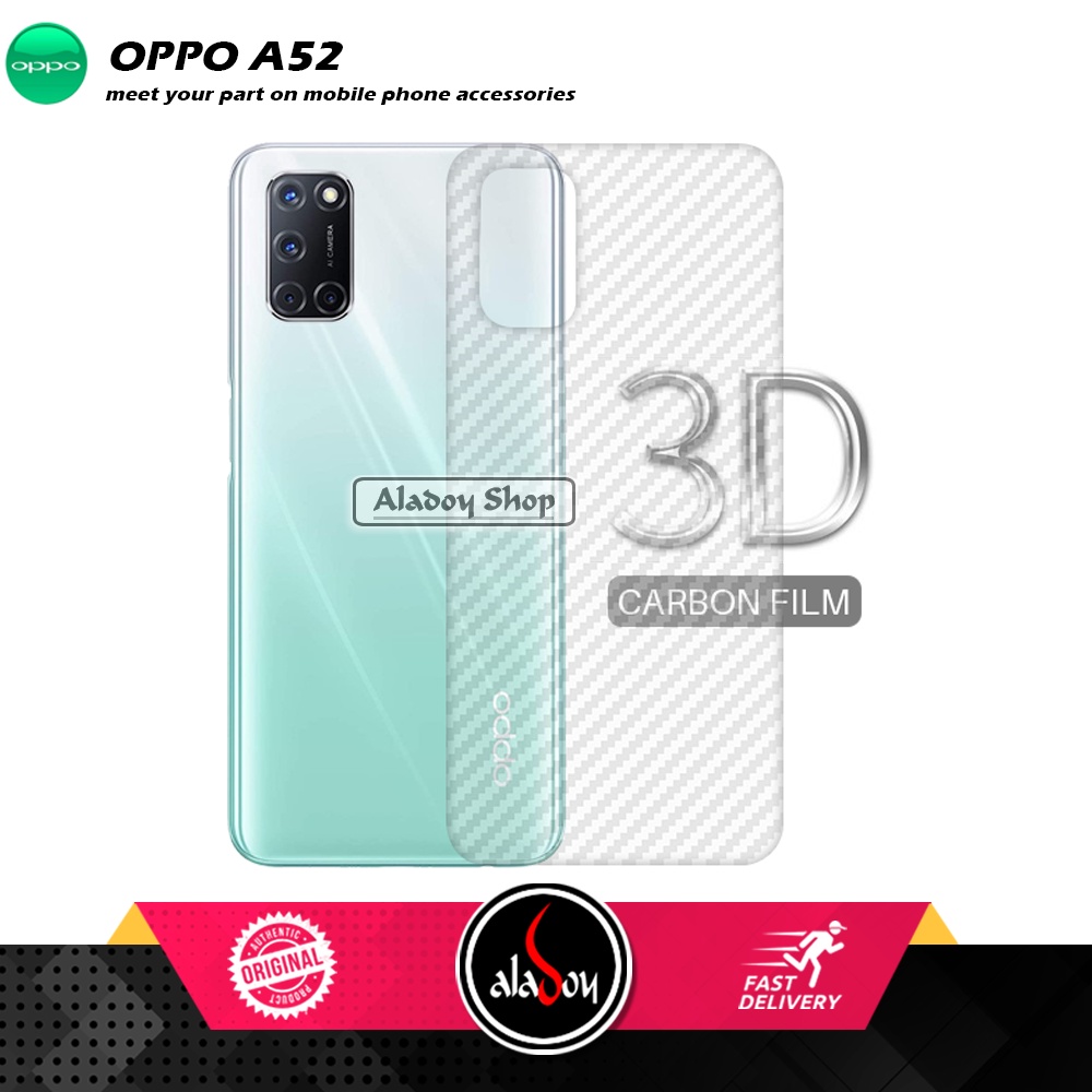 Case OPPO A52 Armor Fusion Transparent Casing Free Skin Carbon 3D