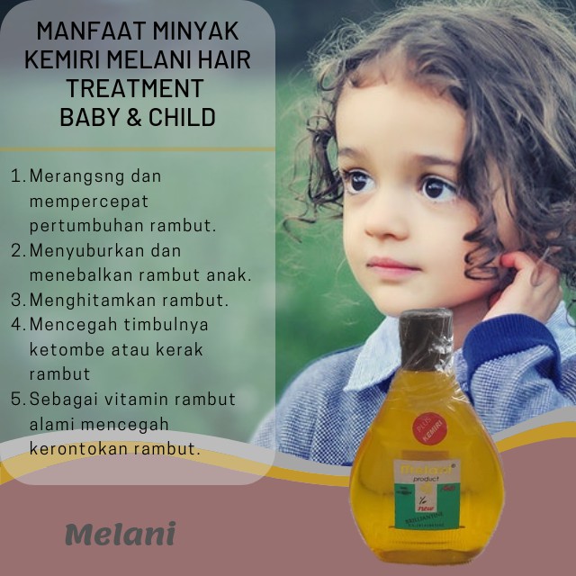 Minyak Kemiri Melani Asli Vitamin Perawatan Rambut Kering Rontok Menebalkan Minyak Kemiri Bayi Anak Shopee Indonesia