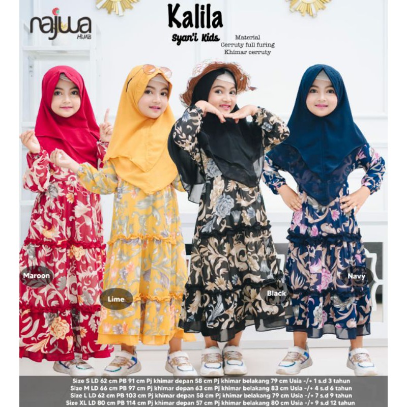 GAMIS ANAK KALILA OROGINAL
