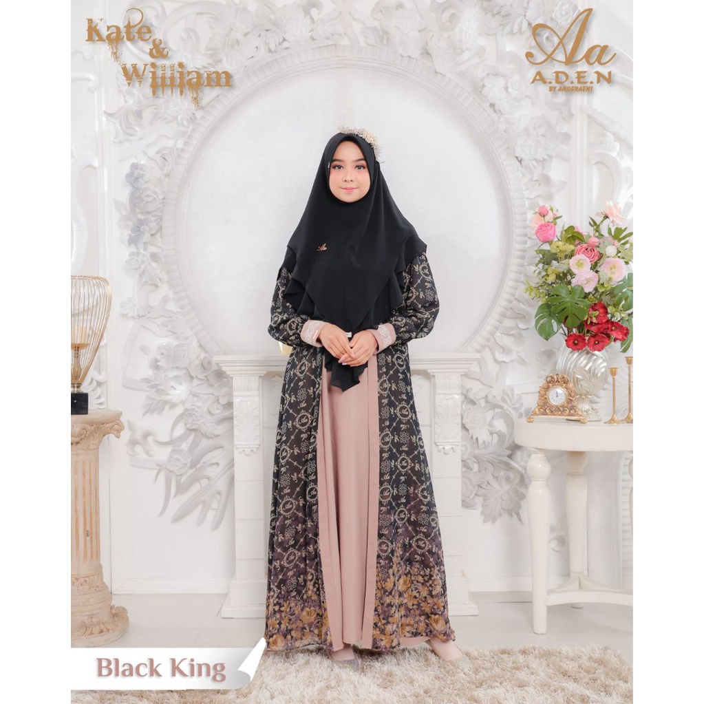 Gamis ADEN KATE Black King