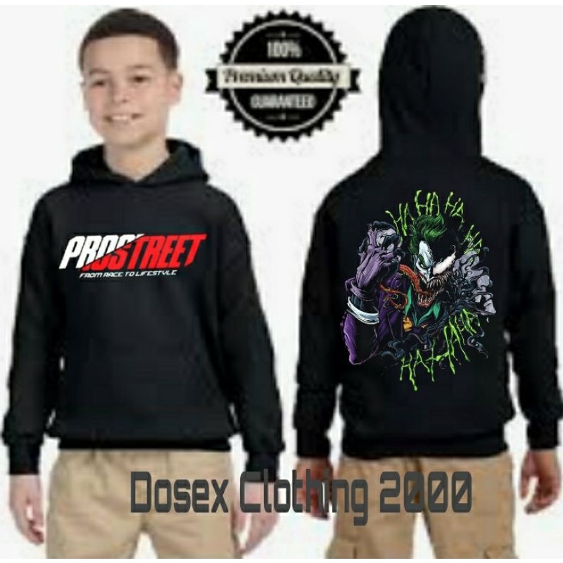 Hoodie Prostreet The Joker Untuk Anak Usia 4_10 Tahun