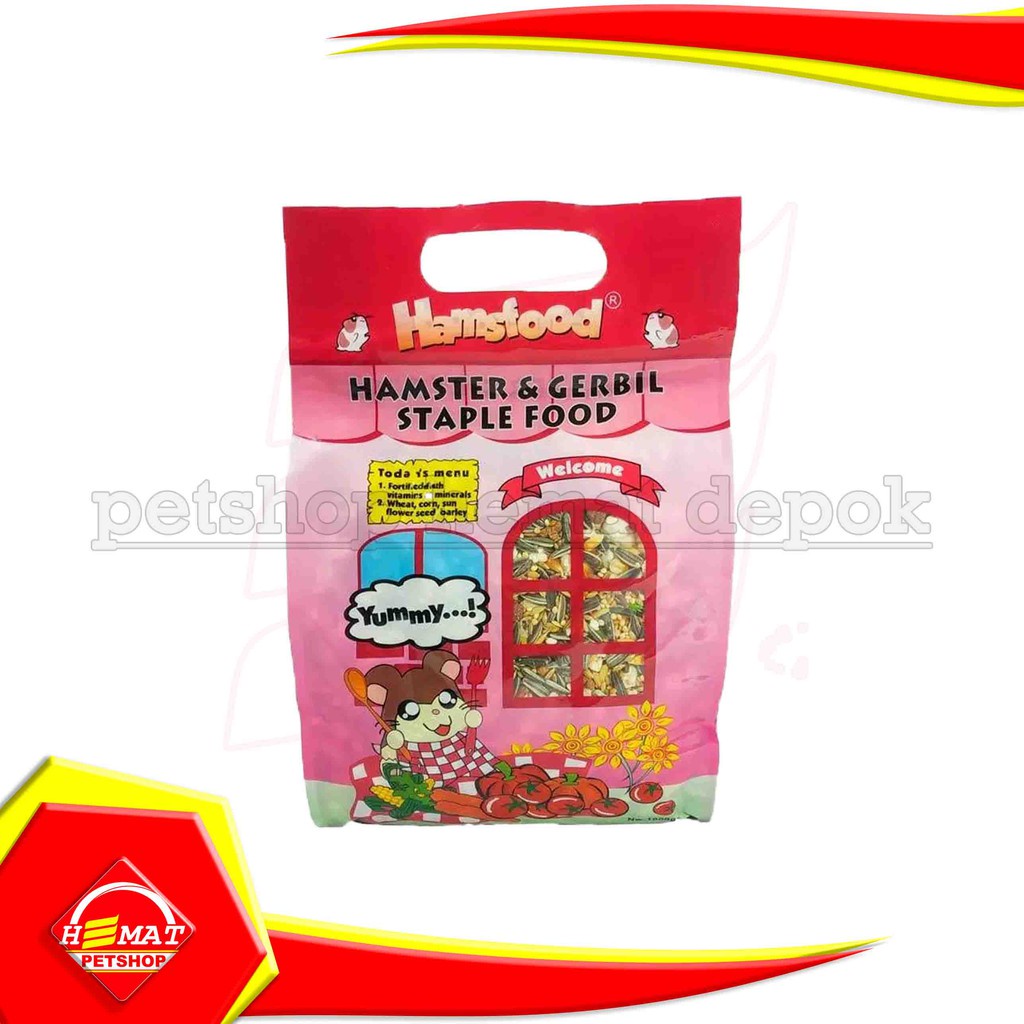 Makanan Hamster Gerbil Staple Food 1 Kg  Freshpack Hamsfood 1000 gr