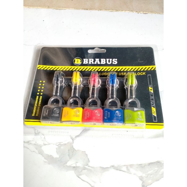 gembok koper brabus 5pcs gembok tas warna warni