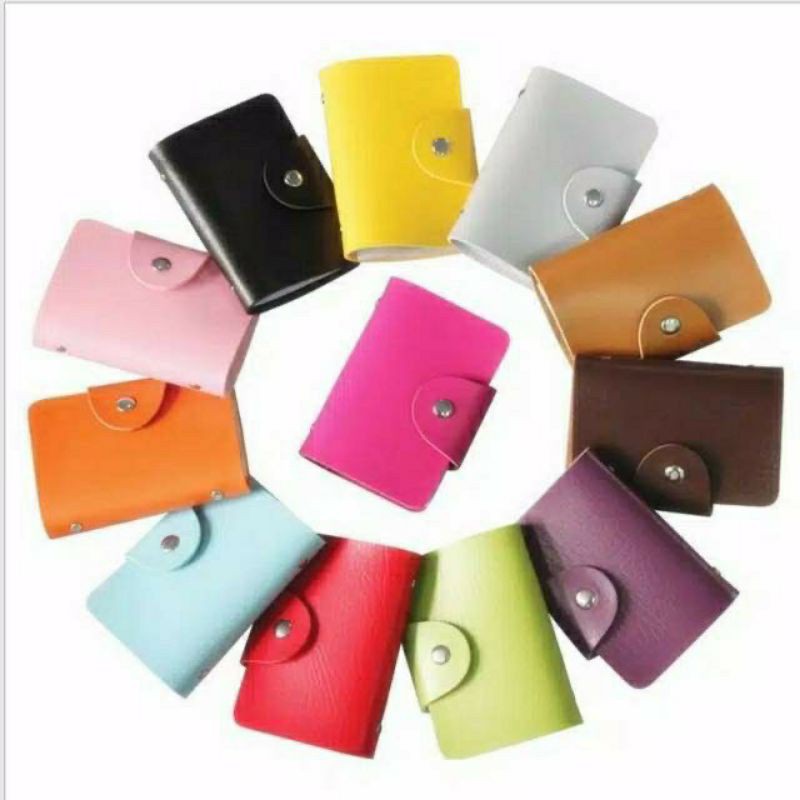 DOMPET KARTU 24 SLOT /dompet kartu kulit