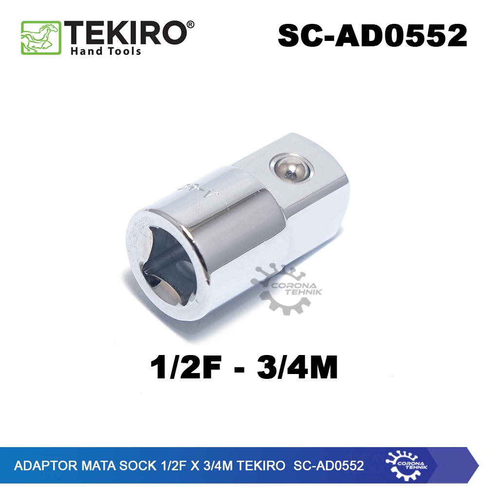 Tekiro SC-AD0552 - Adaptor Mata Sock 1/2F x 3/4M