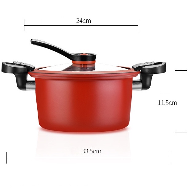 Panci Presto 3,5 Liter Teflon Pressure Cooker Pot Totipotent Melunakan Daging Lembut Anti Lengket