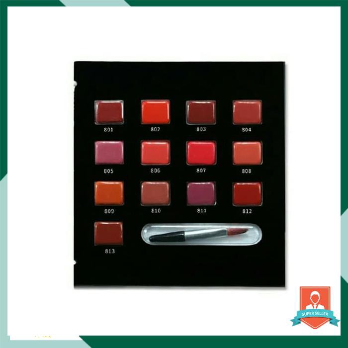 ZEESEA ORIGINAL IMPORT TRIAL SET PALLATE 13 WARNA LIPSTIK WITH BRUSH