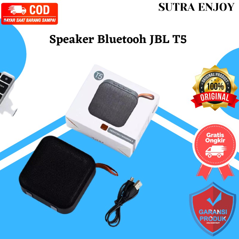 Speaker Bluetooh JBL T5 Super Bass / Mini Speaker Aktif Charge JBL T5