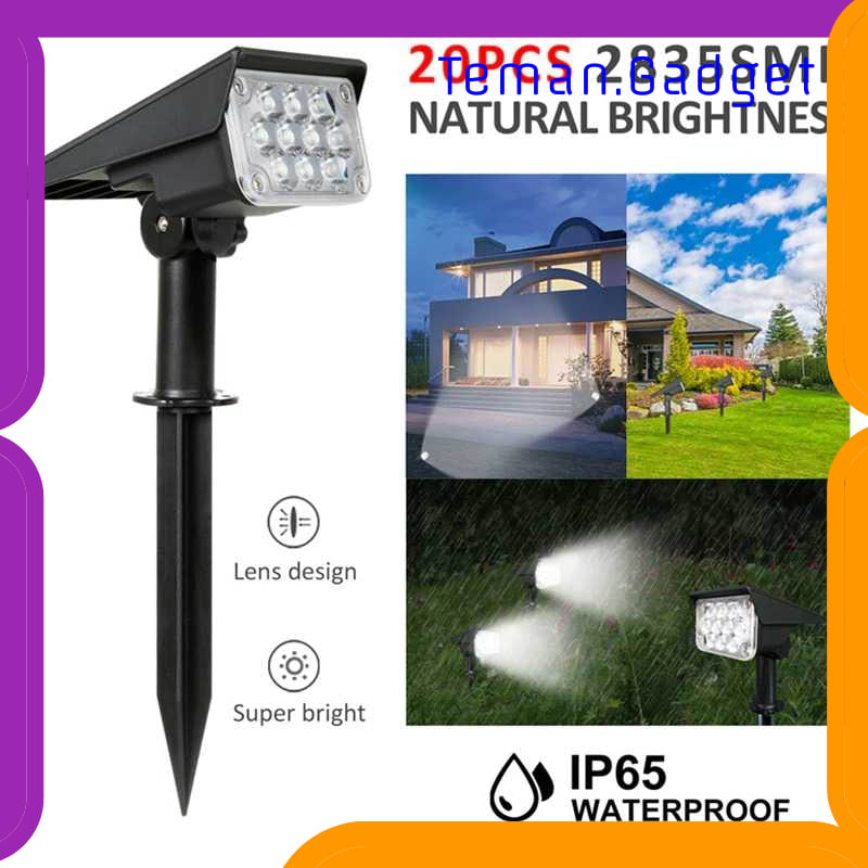 TG-DG339 T-SUN LAMPU TAMAN OUTDOOR SOLAR POWER WATERPROOF 20 LED - TS-G2202-60