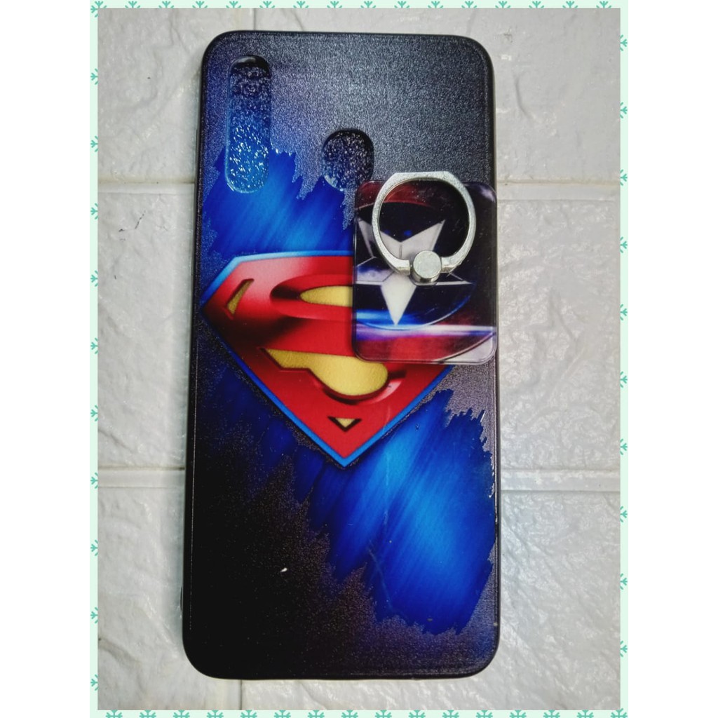 CASE POP SOCET SAMSUNG GALAXY AA20 MOTIF KARTUN ROBOT SEPIDERMAAN HULK HIJAU ROBOT  IRO