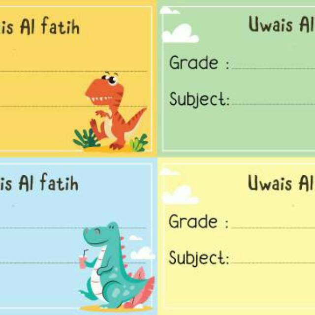 

STICKER MURAH / LABEL BUKU 40pcs / STICKER LABEL BUKU TERBARU / BUKU SEKOLAH