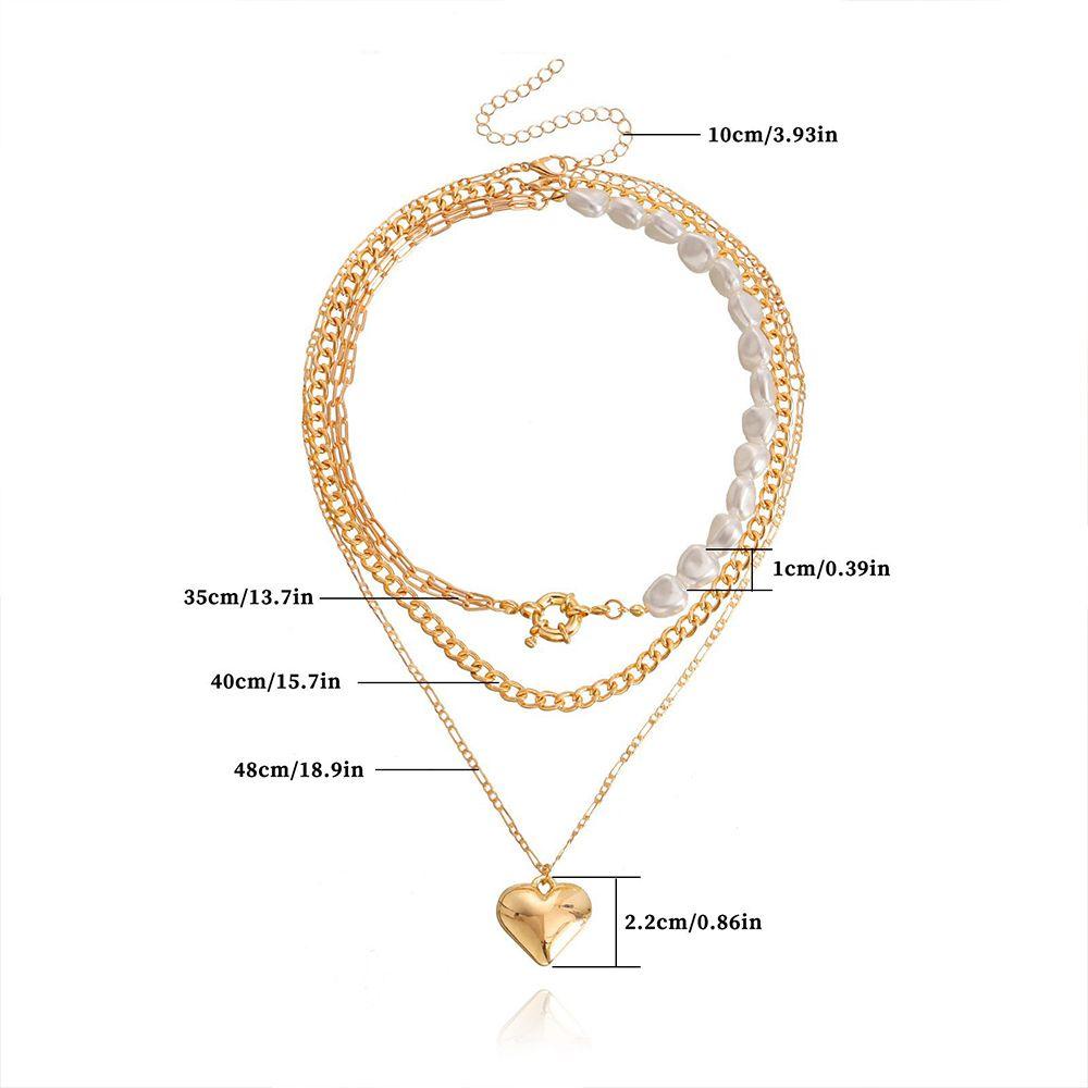 Mxbeauty Gaya Korea Liontin Kalung Niche Lady Fashion Perhiasan Temperamen Hadiah Untuk Her Multilayer Rantai Klavikula