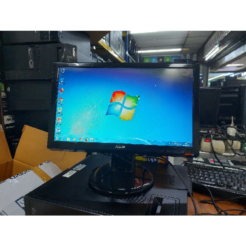 OBRAL PAKET CPU HP CORE 2 DUO MONITOR LCD 16 INCI KOMPLIT KEYBOARD MOUSE SIAAP PAKAI