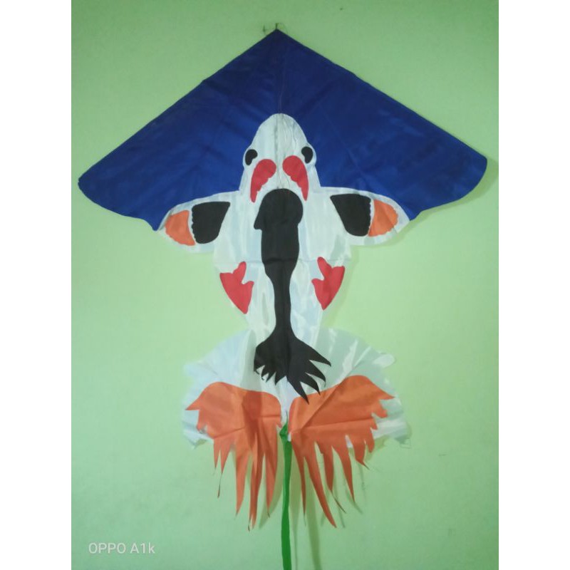 Layangan Kain Parasut Ikan Koi Layang Layang Hias Lipat