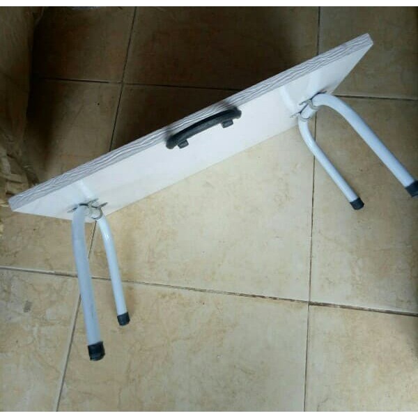 meja belajar anak lipat bahan besi dan kayu