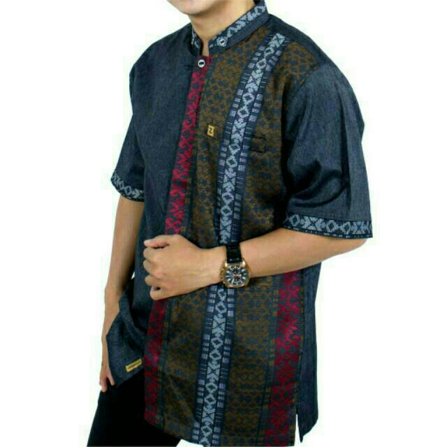 baju kemeja koko kemko al zabbar songket exclusive 01 baju atasan best seller pakaian pria kasual