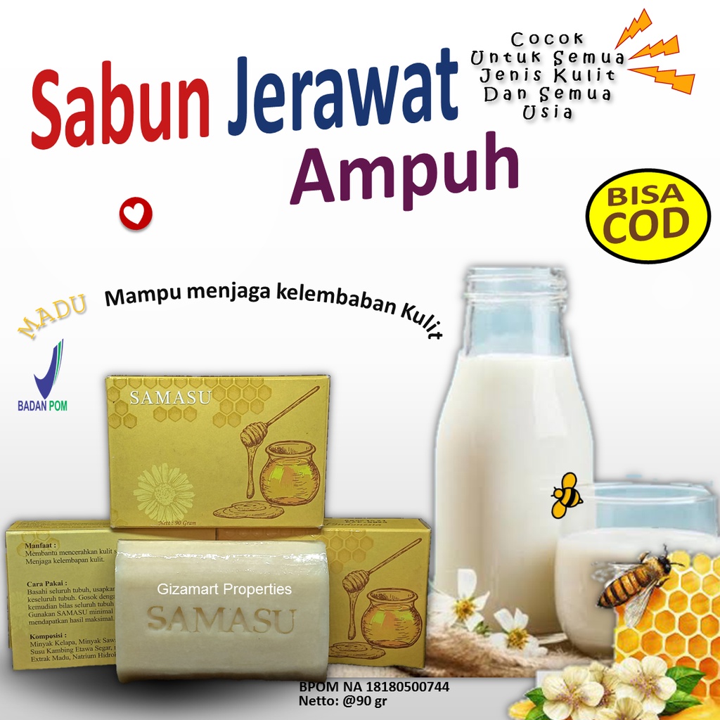 Sabun Anti Acne SAMASU Penghilang Jerawat dan Bekas Jerawat Bisa Menyamarkan Flek Hitam