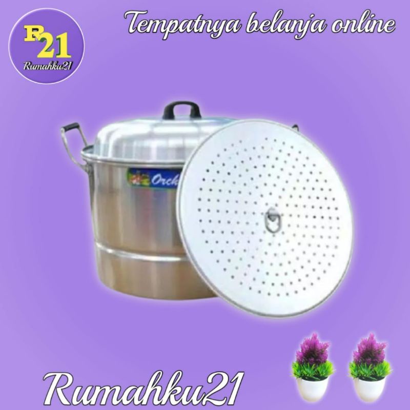 Panci kukus serbaguna Orchid 24 / Dandang aluminium orchid 22
