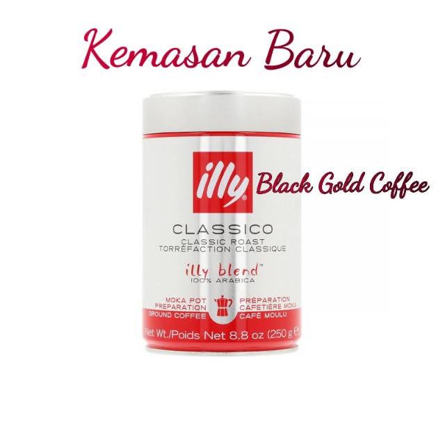 

Illy Coffee Ground Moka 250 gram