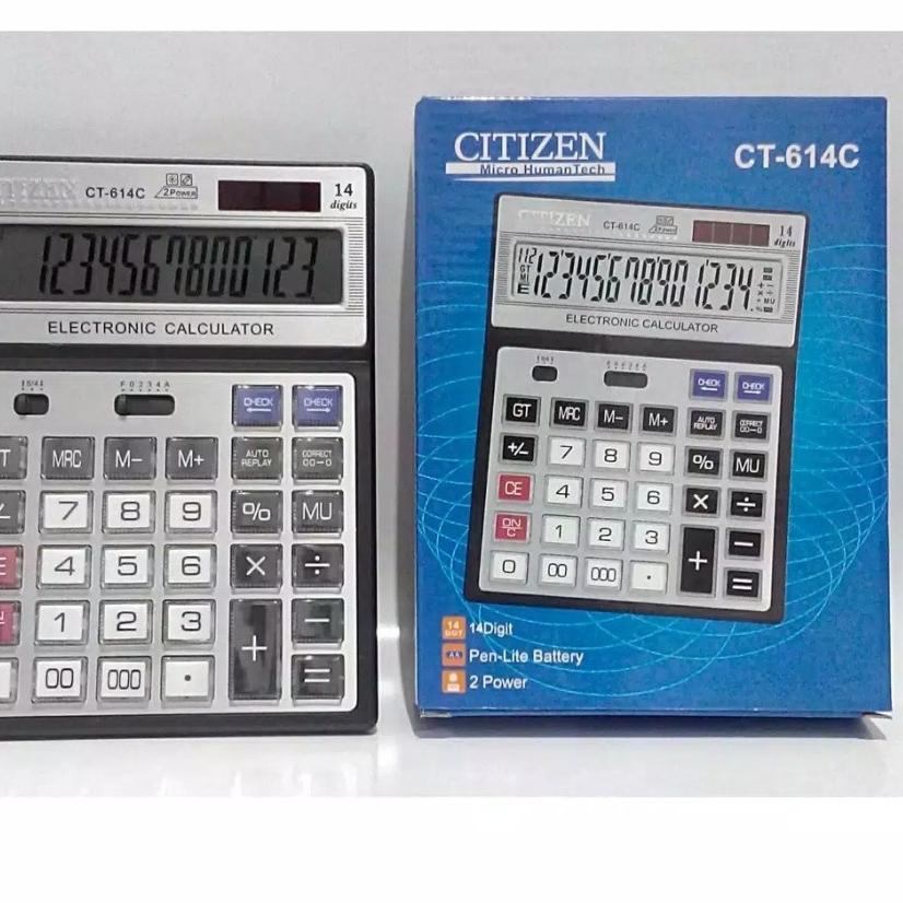 

Telah Hadir Kalkulator / calculator CITIZEN CT 614C 14 DIGIT^^