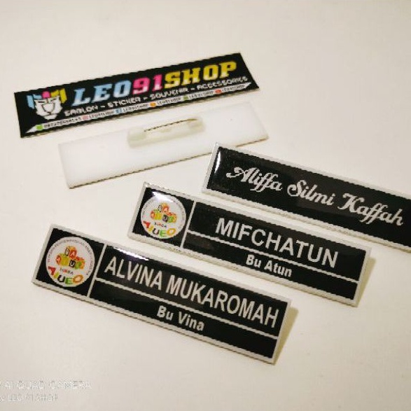 

Name tag/papan nama resin