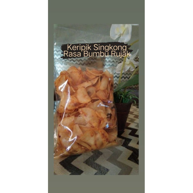 

keripik singkong rasa bumbu rujak cemilan ti garut