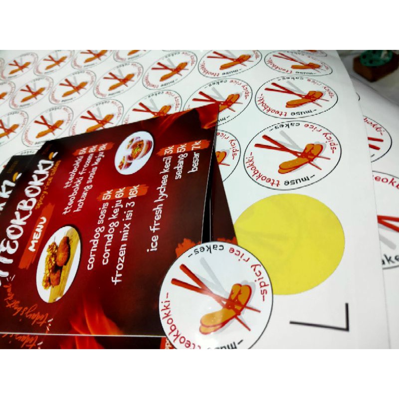 

JASA PRINT STIKER ART PAPER A3 MURAH