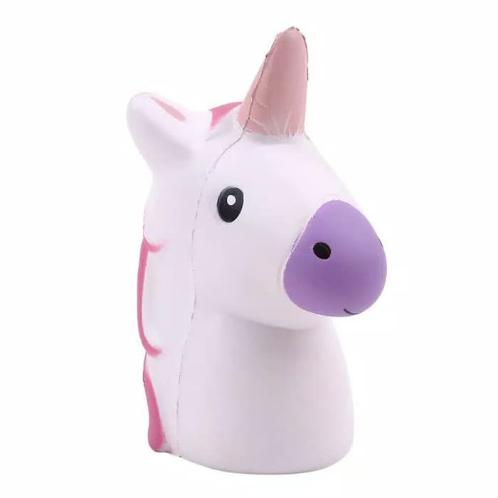 Squishy Unicorn Head Slow Rising dan Wangi atau Kado Mainan Anak Perempuan Unicorn Head