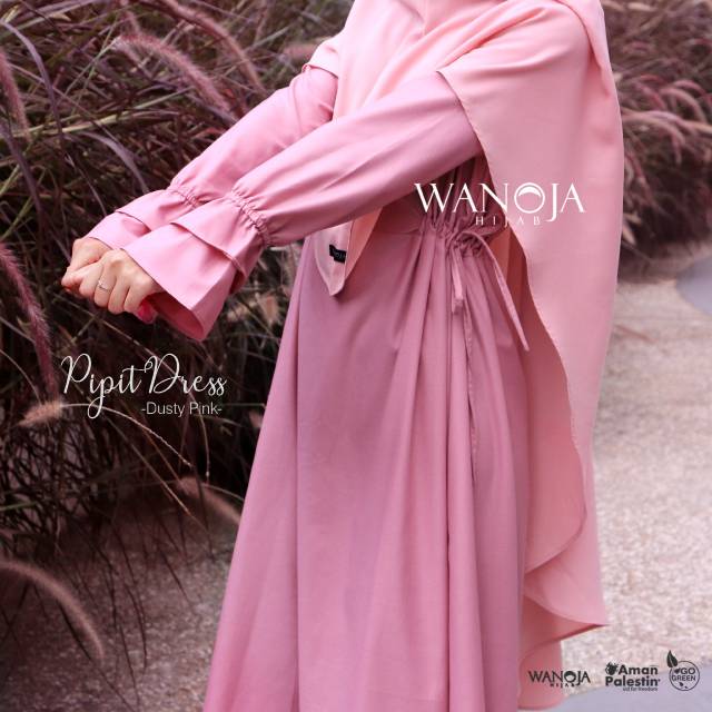 Gamis Katun Toyobo Cantik Pipit Dress by Wanoja Hijab