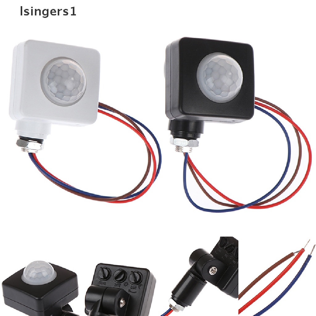 (lsingers1) Switch Sensor Gerak Tubuh Inframerah PIR Otomatis 220V