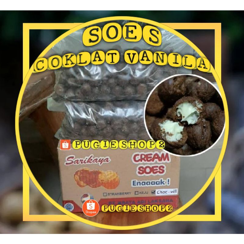 

soes/ soes kering/ soes vanila/ soes keju/ soes strawberry/ soes coklat/ cemilan/ snack/ kue lebaran