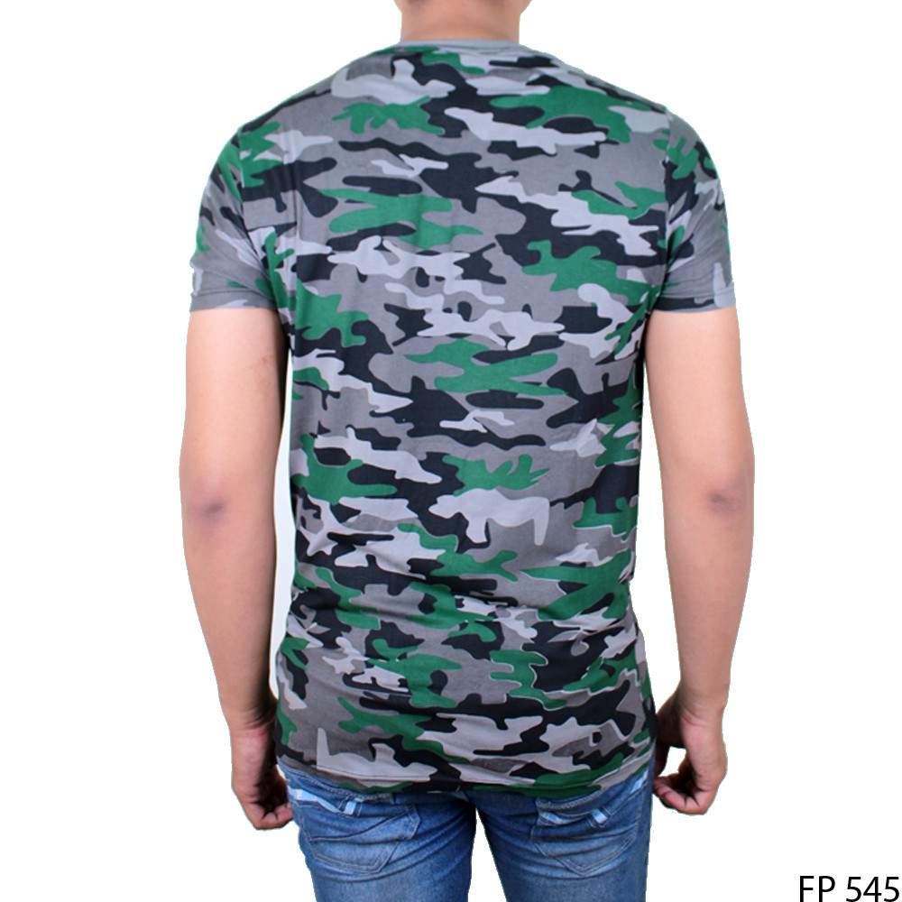 Baju Kaos Pria Basic Pocket Tee ARMY [PROMO BEST SELLER] PREMIUM