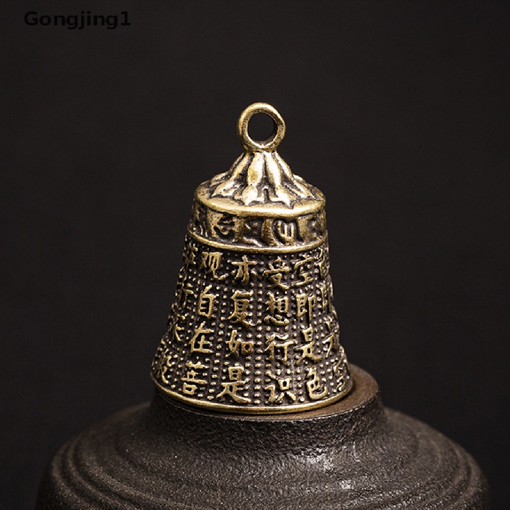 Gongjing1 Lonceng Buddha MINI Bahan Tembaga Kuningan