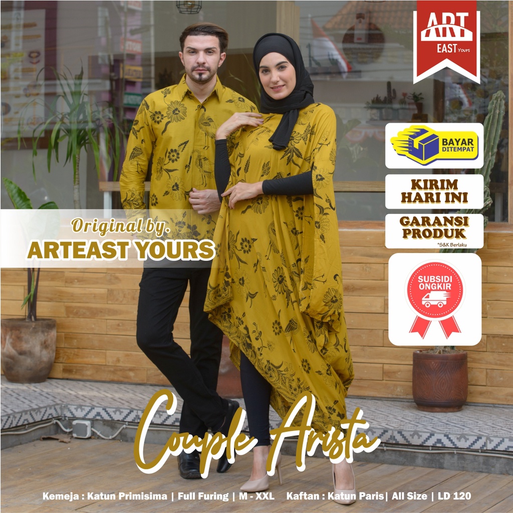 ARISTA Model Baju Batik Couple Pesta Kondangan Pasangan Masa Kini Model Terbaru 2021 Terlaris