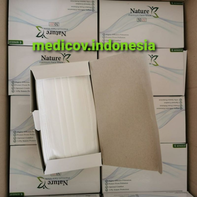 NATURE MASKER MEDIS EARLOOP KARTON ISI 40 BOX