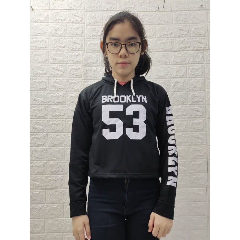 Sweater crop hoodie wanita premium harga murah...