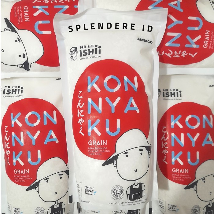 

978Eq10W Shirataki Konnyaku Rice 1 Kg / Beras Shirataki Konnyaku Rice WQ12