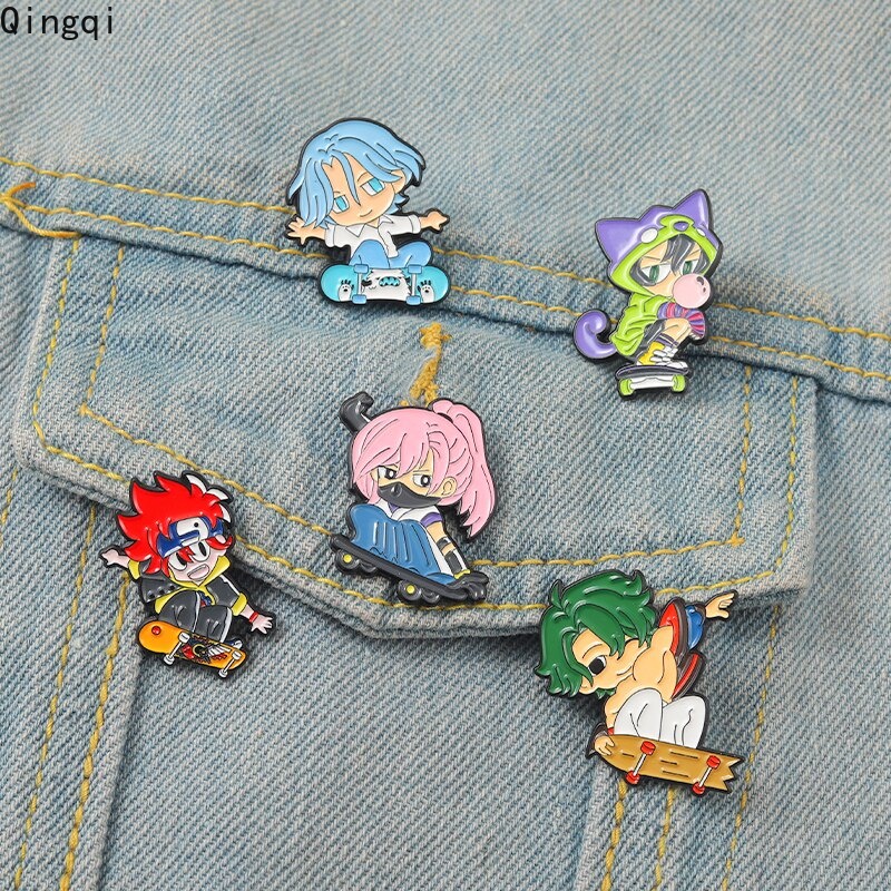 Bros Pin Enamel Desain Karakter Anime Karakter Kartun Infinity Cherry Blossom Untuk Aksesoris Ransel