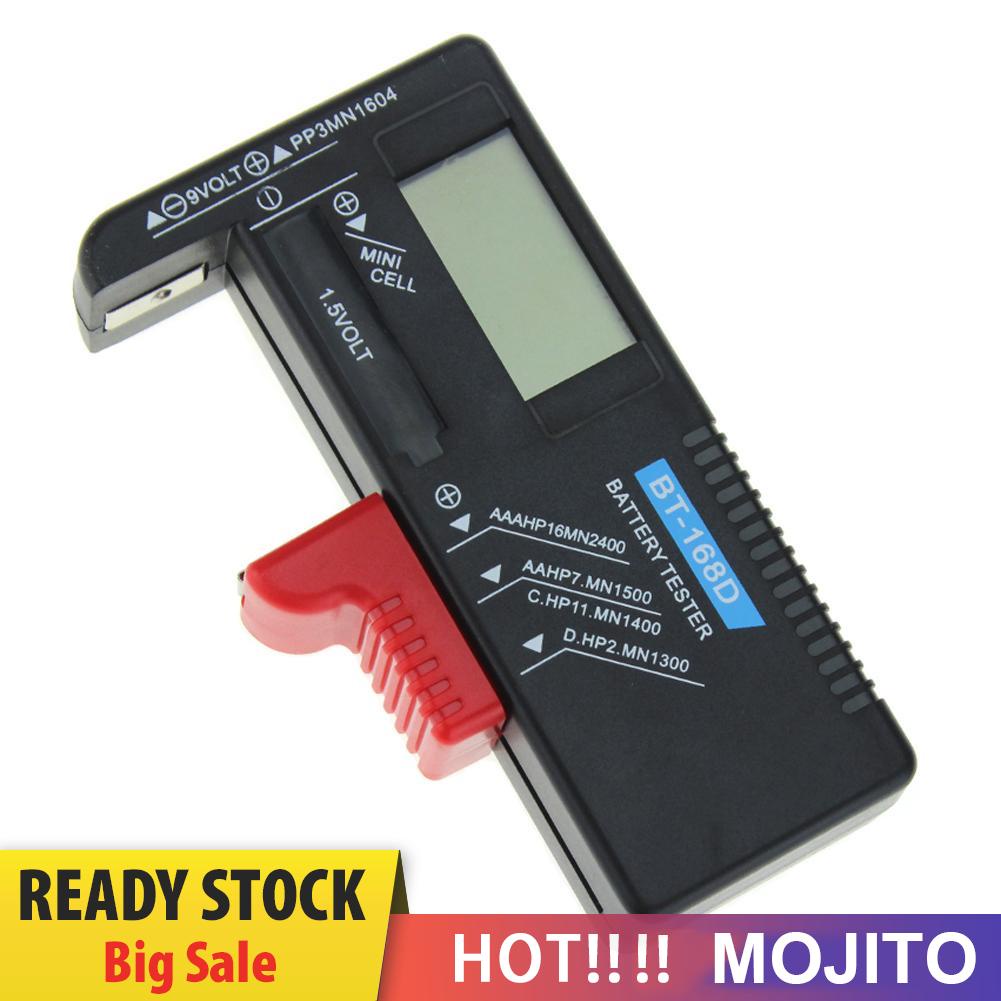 MOJITO BT168D Smart LCD Digital Batteries Tester Electronic Measure Checker for 9V