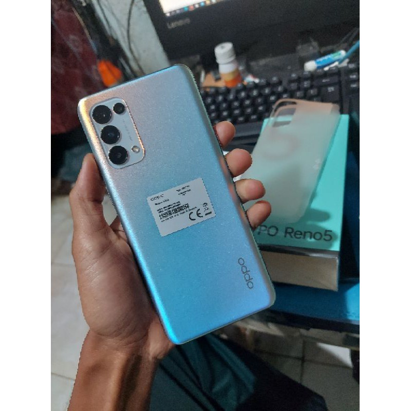 oppo reno 5 bekas mulus  garansi panjang 8gb 128gb