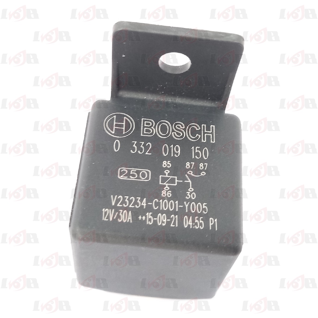 Relay Bosch 12v Kaki 5 Pin 30a Rellay Original Asli Relai Motor Mobil