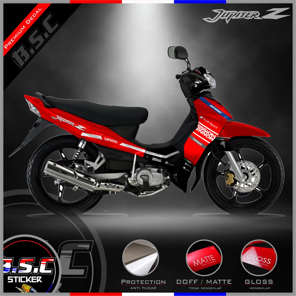 Sticker Motor Stiker Decal FULL BODY Jupiter Z Burhan Motif Mission Winnow